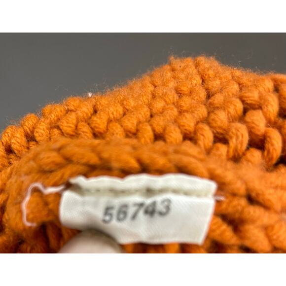 Ann Taylor LOFT Chunky Knit Sweater Vest Sz Lg Orange Wool Blend Rib Tank Top - Picture 11 of 11